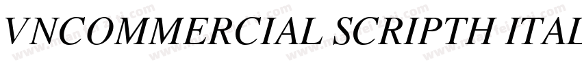 VnCommercial ScriptH Italic字体转换